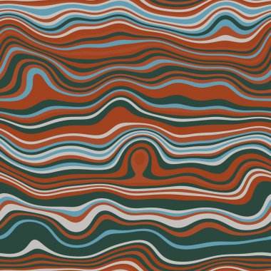 Parmak izi için kusursuz dalgalı çizgili moda yüzey deseni tasarımı. Yüksek kalite çizim. Eğri çizgili basit soyut, moda, kumaş, tekstil, iç mekan ya da dekor için tekrar serpiştirilmiş..