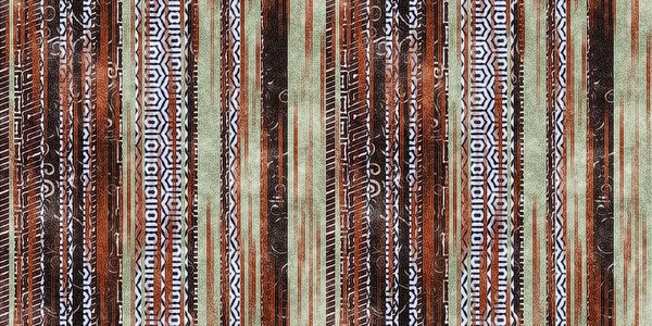 Seamless Tribal Ethnic Stripe Grungy Border Surface Pattern Design Print — Stock Photo, Image