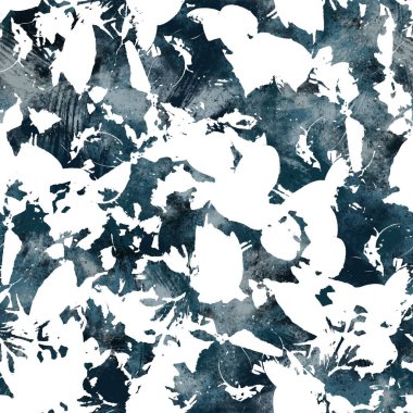 Kusursuz lacivert ve beyaz soyut, pürüzsüz yüzey desenli baskı tasarımı. Yüksek kalite çizim. Arkaplan veya tekstil veya kumaş veya duvar kağıdı veya iç tasarım için doku.