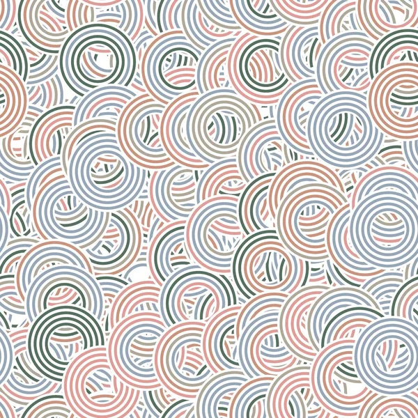Naadloze Concentrische Cirkel Retro Kleuren Duizelig Oppervlak Patroon Ontwerp Voor — Stockfoto