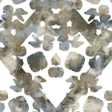 Parmak izi için kusursuz nötr ve beyaz grungy klasik soyut yüzey desenli tasarım. Yüksek kalite çizim. Tek renkli dünya tasarımı beyaz desenli kaplama. Grafik örneklerini tekrarla