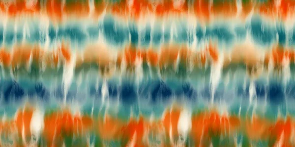 Seamless Funky Striped Tie Dye Motif Print Border Surface Design — Stock Photo, Image