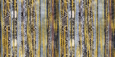 Kusursuz etnik kabile çizgileri. Parmak izi için sınır çizgisi tasarımı. Yüksek kalite çizim. Solmuş halı ya da kapak resmi gibi bir halı. İlginç coğrafi dokularla dolu kalın çizgiler.