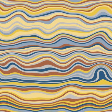 Parmak izi için kusursuz dalgalı çizgili moda yüzey deseni tasarımı. Yüksek kalite çizim. Eğri çizgili basit soyut, moda, kumaş, tekstil, iç mekan ya da dekor için tekrar serpiştirilmiş..