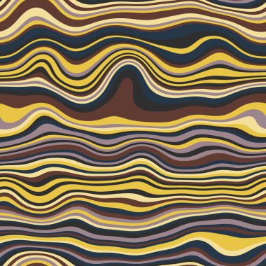 Parmak izi için kusursuz dalgalı çizgili moda yüzey deseni tasarımı. Yüksek kalite çizim. Eğri çizgili basit soyut, moda, kumaş, tekstil, iç mekan ya da dekor için tekrar serpiştirilmiş..