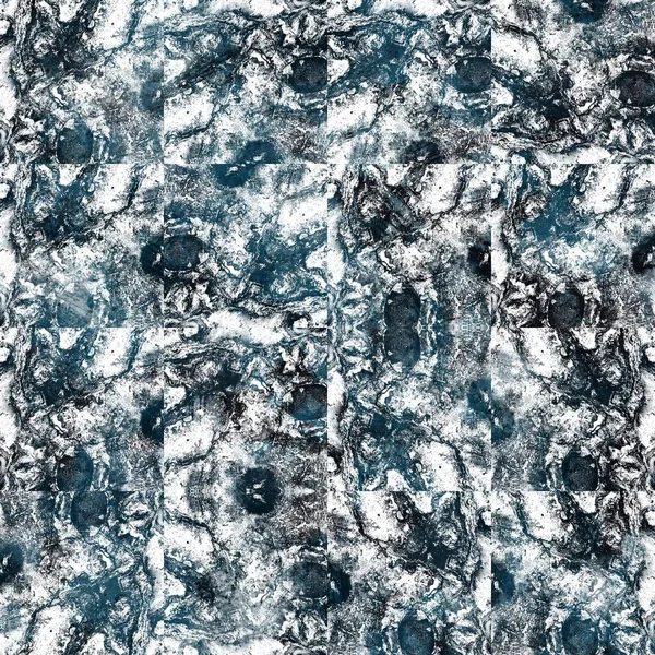 Diseño Sin Costuras Azul Marino Blanco Abstracto Grueso Sin Costuras —  Fotos de Stock