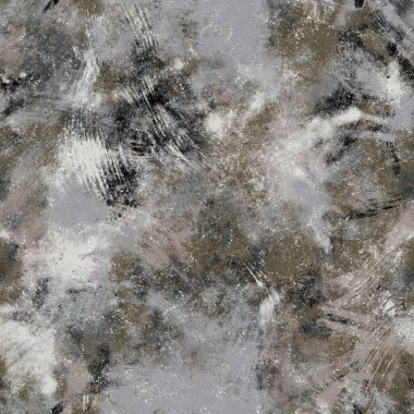 Kusursuz nötr ten ve baskı için beyaz, sıkıntılı, pis motif yüzey deseni tasarımı. Yüksek kalite çizim. Tekstil desenli tekrar parmak izi örneği. Yaşlanmış gri, kirli, soyut çizimler.