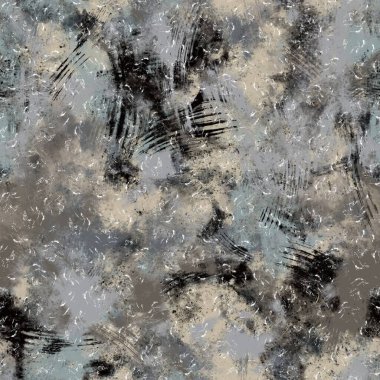 Kusursuz nötr ten ve baskı için beyaz, sıkıntılı, pis motif yüzey deseni tasarımı. Yüksek kalite çizim. Tekstil desenli tekrar parmak izi örneği. Yaşlanmış gri, kirli, soyut çizimler.