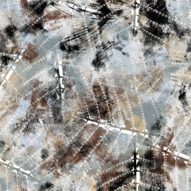 Parmak izi için kusursuz nötr ve beyaz grungy klasik soyut yüzey desenli tasarım. Yüksek kalite çizim. Tek renkli dünya tasarımı beyaz desenli kaplama. Grafik örneklerini tekrarla