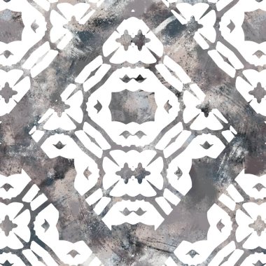 Parmak izi için kusursuz nötr ve beyaz grungy klasik soyut yüzey desenli tasarım. Yüksek kalite çizim. Tek renkli dünya tasarımı beyaz desenli kaplama. Grafik örneklerini tekrarla