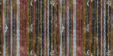 Kusursuz etnik kabile çizgileri. Parmak izi için sınır çizgisi tasarımı. Yüksek kalite çizim. Solmuş halı ya da kapak resmi gibi bir halı. İlginç coğrafi dokularla dolu kalın çizgiler.