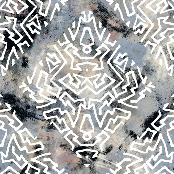 Απρόσκοπτη Ουδέτερη Και Λευκή Grungy Κλασική Αφηρημένη Επιφάνεια Σχέδιο Μοτίβο — Φωτογραφία Αρχείου