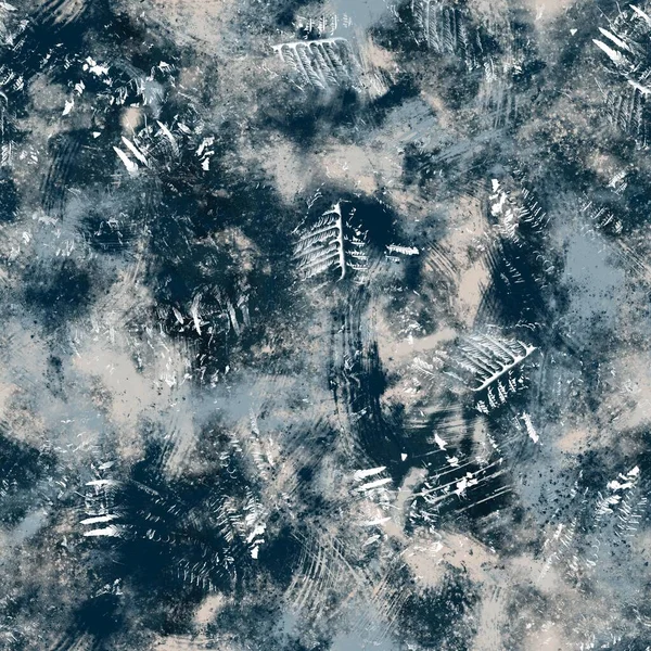 Безшовний Військово Морський Синьо Білий Абстрактний Гранжевий Безшовний Дизайн Поверхні — стокове фото