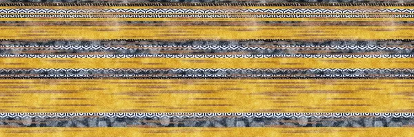 Seamless Tribal Ethnic Stripe Grungy Border Surface Pattern Design Print — Stock Photo, Image