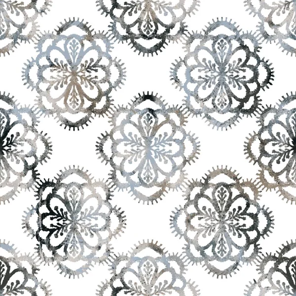 Seamless Neutral Tan White Distressed Grungy Motif Surface Pattern Design — Stock Photo, Image