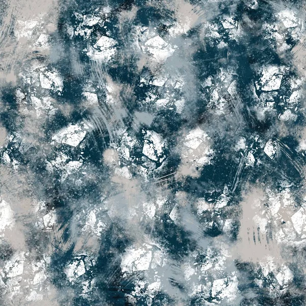 Απρόσκοπτη ναυτικό μπλε και άσπρο αφηρημένη grungy απρόσκοπτη σχεδίαση μοτίβο επιφάνεια για εκτύπωση — Φωτογραφία Αρχείου