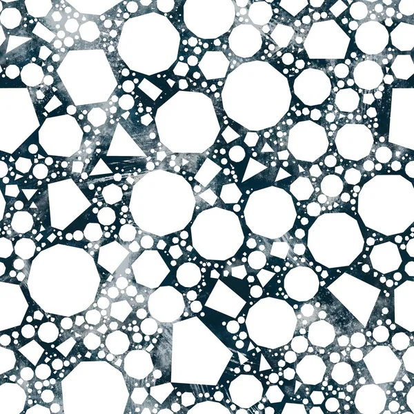 Płynny Granatowy Biały Abstrakcyjny Grungy Bezszwowy Wzór Powierzchni Druku Wysokiej — Zdjęcie stockowe