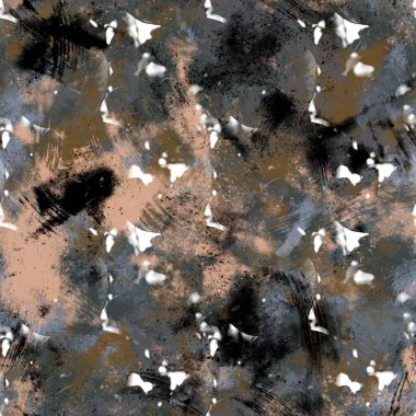 Kusursuz nötr ten ve baskı için beyaz, sıkıntılı, pis motif yüzey deseni tasarımı. Yüksek kalite çizim. Tekstil desenli tekrar parmak izi örneği. Yaşlanmış gri, kirli, soyut çizimler.