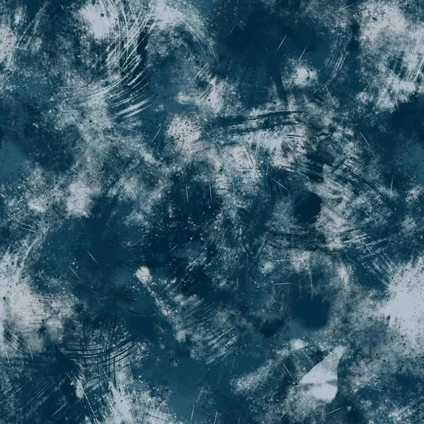 Nahtloses Marineblaues Und Weißes Abstraktes Grungy Nahtloses Oberflächenmuster Für Den — Stockfoto