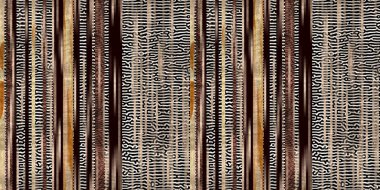 Kusursuz etnik kabile çizgileri. Parmak izi için sınır çizgisi tasarımı. Yüksek kaliteli hayvan kürkü derisi illüstrasyondan esinlenmiştir. Solmuş halı ya da kapak resmi gibi bir halı. Kalın çizgi dokuları.