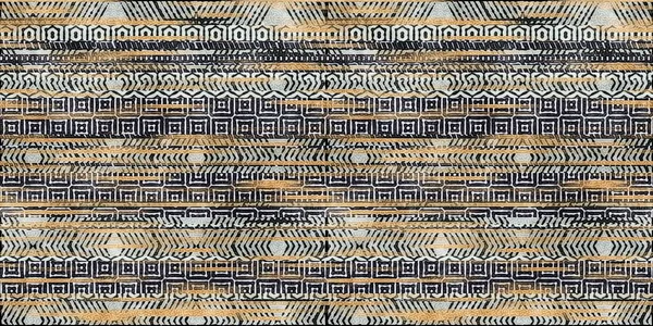 Seamless Tribal Ethnic Stripe Grungy Border Surface Pattern Design Print — Stock Photo, Image