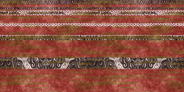 Seamless tribal ethnic stripe grungy border surface pattern design for print. High quality illustration. Faded rug or carpet like cover graphic tile. Thick lines filled with interesting geo textures.