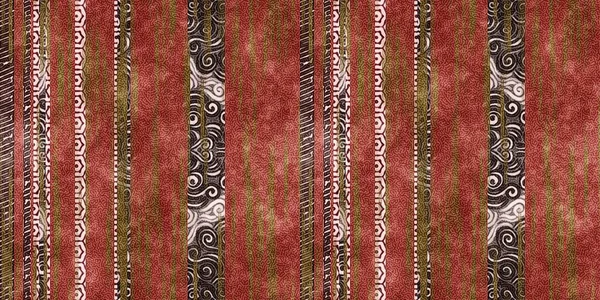 Bezešvé Kmenové Etnické Pruhy Grungy Border Surface Pattern Design Pro — Stock fotografie