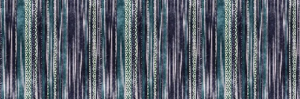 Bezešvé Kmenové Etnické Pruhy Grungy Border Surface Pattern Design Pro — Stock fotografie