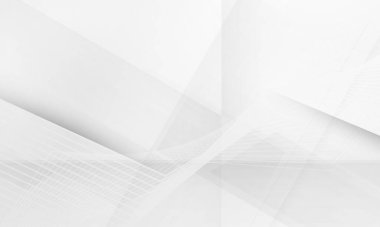 Dinamik ve soyut beyaz arkaplan posteri. teknoloji ağı Vektör illüstrasyonu.