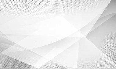 Dinamik ve soyut beyaz arkaplan posteri. teknoloji ağı Vektör illüstrasyonu.