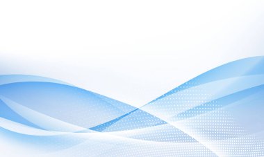 Dinamik ve soyut mavi arkaplan posteri. teknoloji ağı Vektör illüstrasyonu.