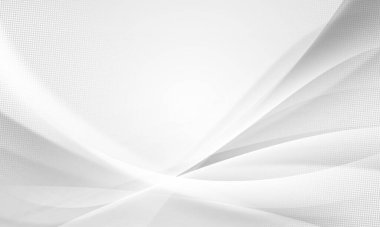 Dinamik ve soyut beyaz arkaplan posteri. teknoloji ağı Vektör illüstrasyonu.