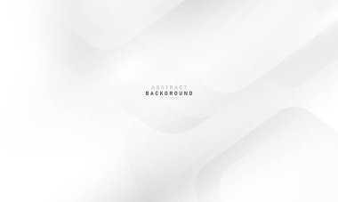 Dinamik ve soyut beyaz arkaplan posteri. teknoloji ağı Vektör illüstrasyonu.