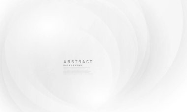 Dinamik ve soyut beyaz arkaplan posteri. teknoloji ağı Vektör illüstrasyonu.