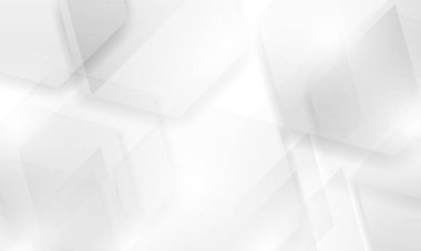 Dinamik ve soyut beyaz arkaplan posteri. teknoloji ağı Vektör illüstrasyonu.