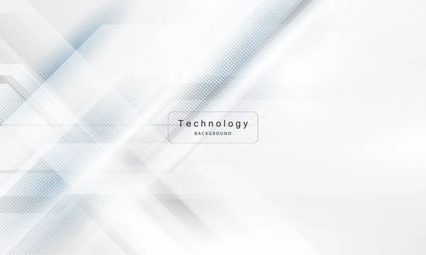 Abstraktní Bílý Plakát Pozadí Dynamikou Technologie Síť Vektorové Ilustrace — Stockový vektor