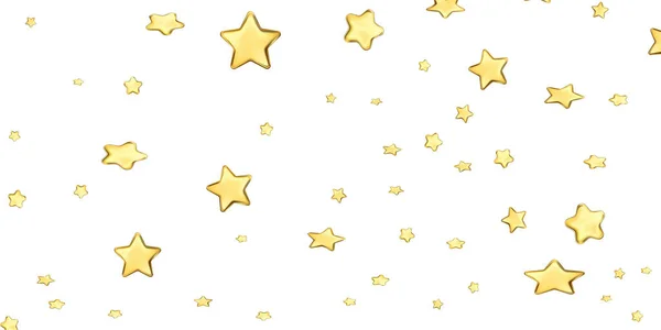 金の星の背景 美しい ベクターイラストテンプレートバナー — ストックベクタ
