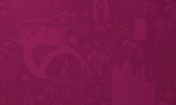 Sancak için Futbol Paterni Arkaplanı, Katar 'da 2022 Futbol Şampiyonası