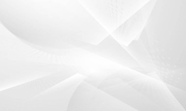 Dinamik ve soyut beyaz arkaplan posteri. teknoloji ağı Vektör illüstrasyonu.