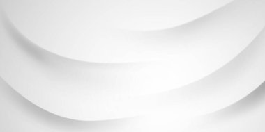 Dinamik ve soyut beyaz arkaplan posteri. teknoloji ağı Vektör illüstrasyonu.