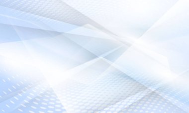 Dinamik ve soyut beyaz arkaplan posteri. teknoloji ağı Vektör illüstrasyonu.