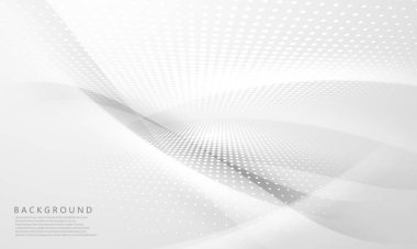 Grafik tasarımın için soyut yarım ton konsepti. teknoloji ağı Vektör illüstrasyonu.