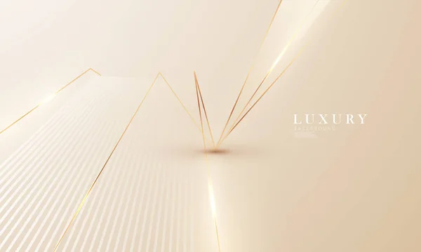 Fundo Abstrato Branco Ouro Pôster Beleza Com Vip Luxo Dinâmico —  Vetores de Stock