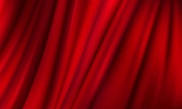 Hintergrund Ist Ein Roter Theatervorhang Abbildung Vektorformat — Stockvektor