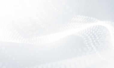 Soyut beyaz ve gri arkaplan Modern Yarıton Dalga Arkaplan Tasarımı