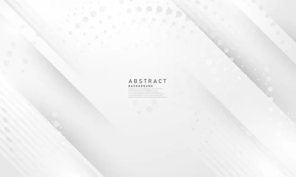 Abstract Wit Grijs Decor Modern Halftone Wave Achtergrond Ontwerp — Stockvector