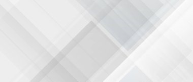 Dinamik ve soyut beyaz arkaplan posteri. teknoloji ağı Vektör illüstrasyonu.