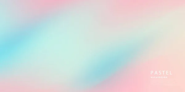 Horizontaal Abstract Pastel Kleur Hologram Achtergrond Ontwerp — Stockvector