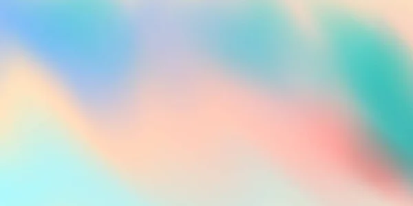 Horizontaal Abstract Pastel Kleur Hologram Achtergrond Ontwerp — Stockvector