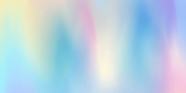 Horisontell Abstrakt Pastell Färg Hologram Bakgrund Design — Stock vektor
